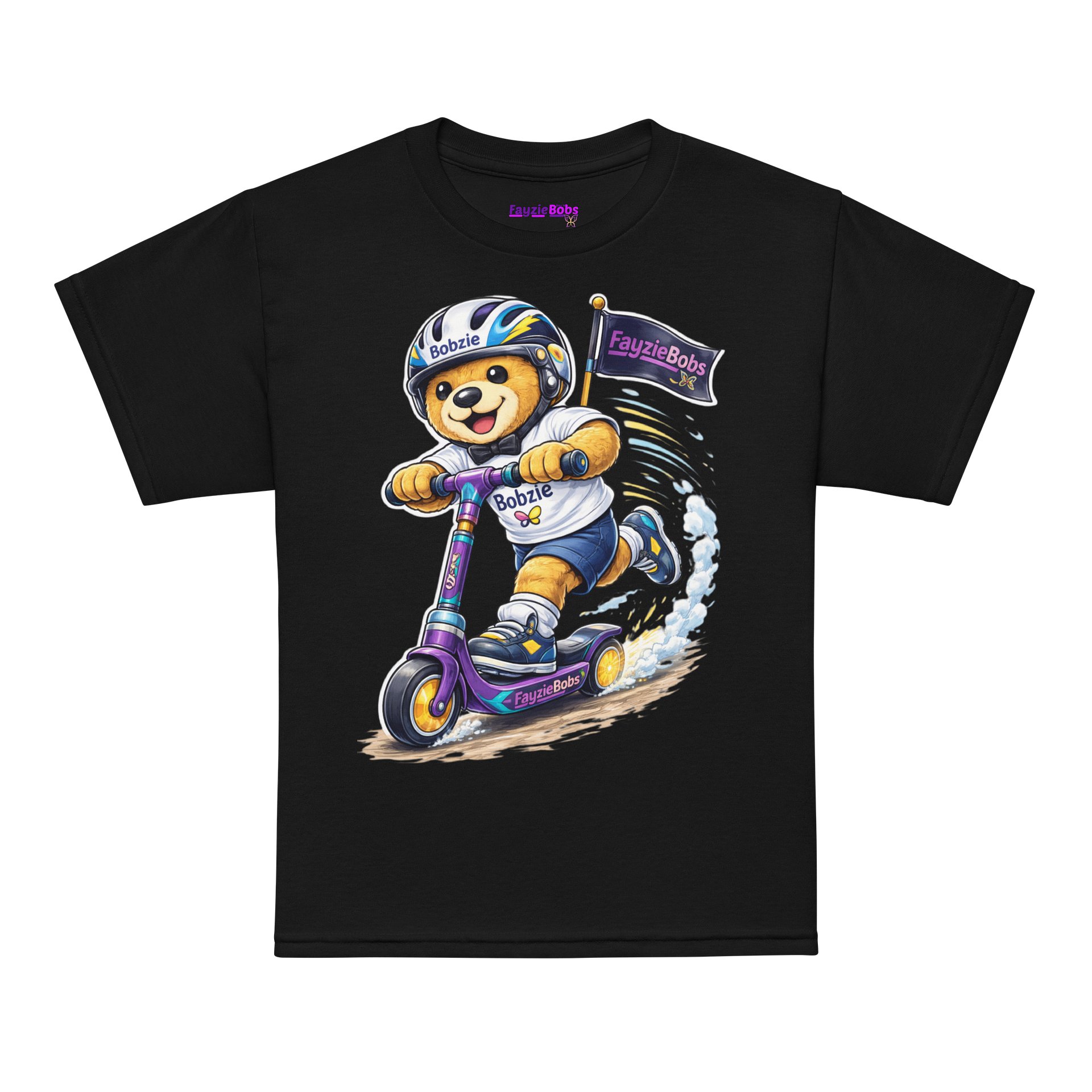 Bobzie Scooter Adventure Youth Tee | Ride Bold Edition by FayzieBobs product image (7)