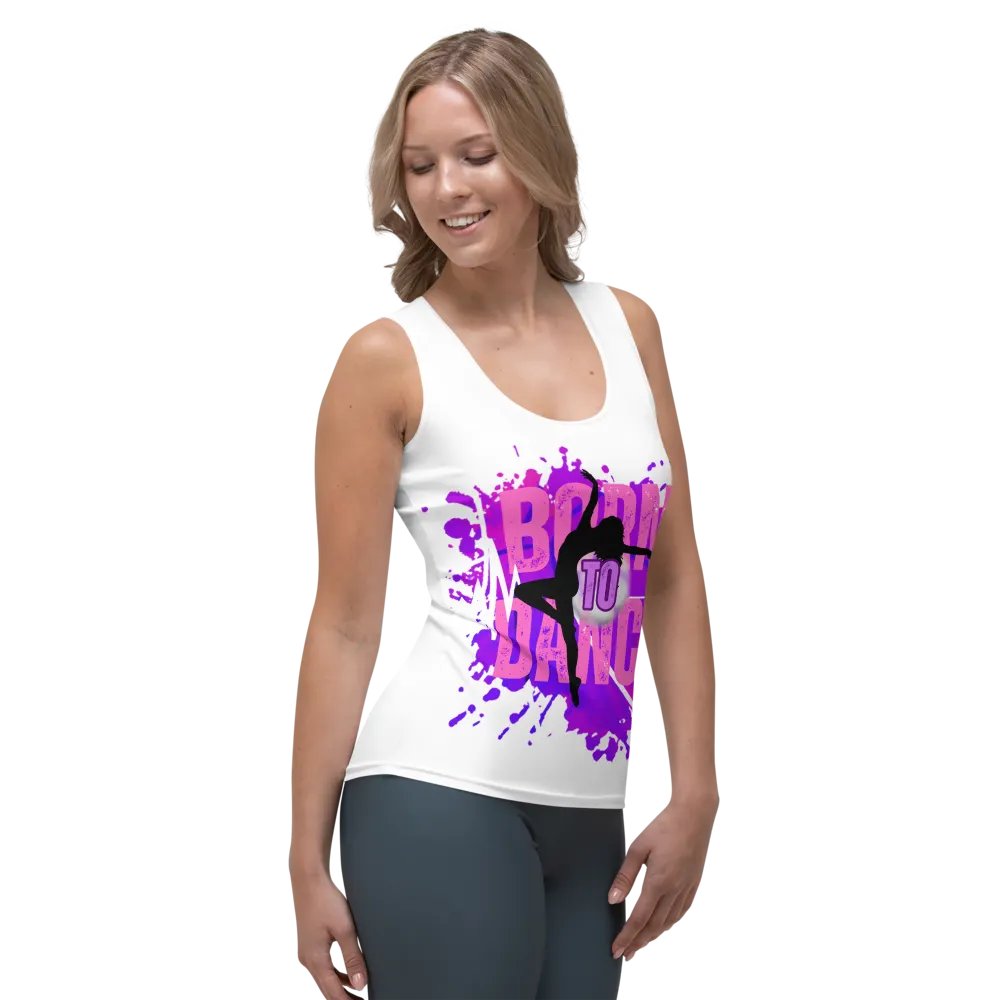 Born to Dance Her Silhouette Huge Print Tank product image (6)