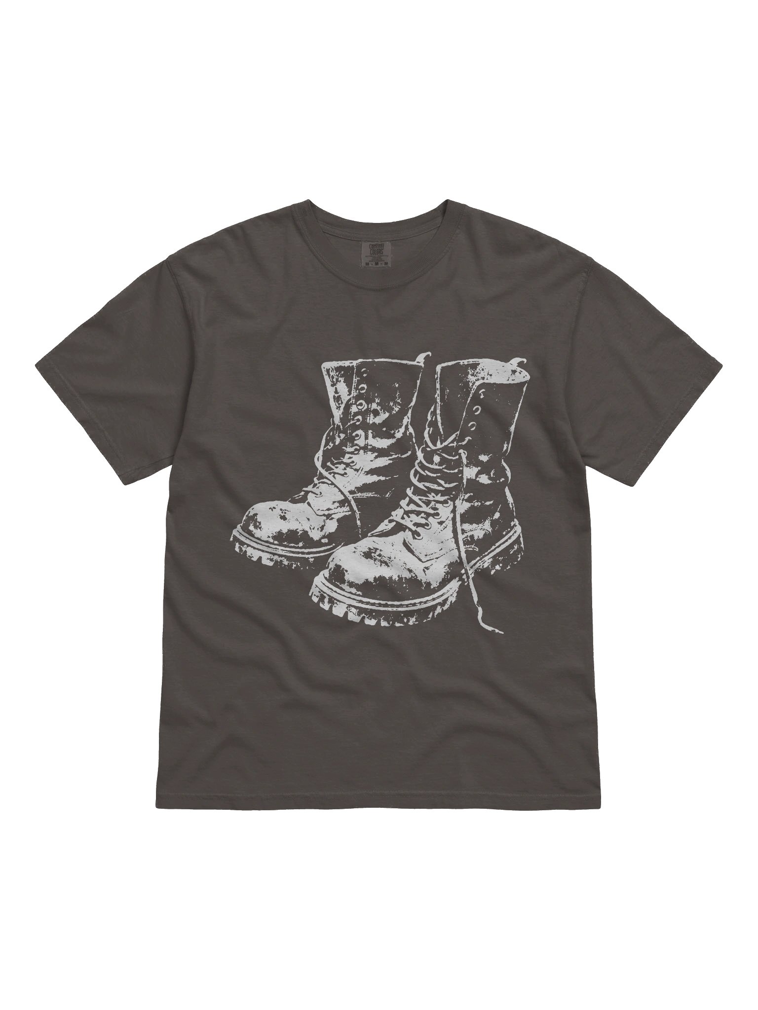 Punk Rock Combat Boots // Heavyweight Vintage Tee product image (4)