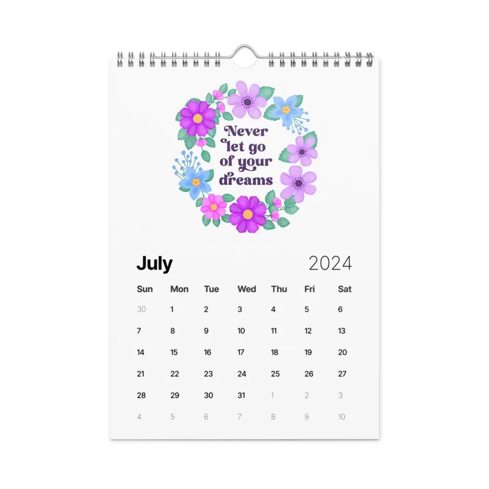 Vibrant Floral Motivational Quotes Calendar product image (11)