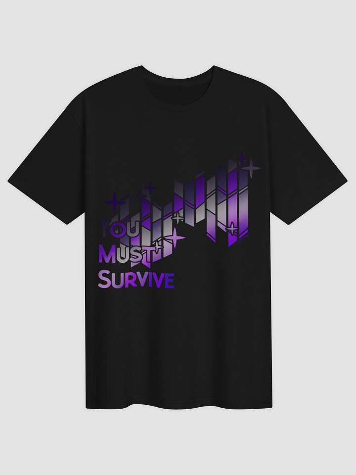 Asexual "YOU MUST SURVIVE" Stained Glass T-Shirt product image (1)