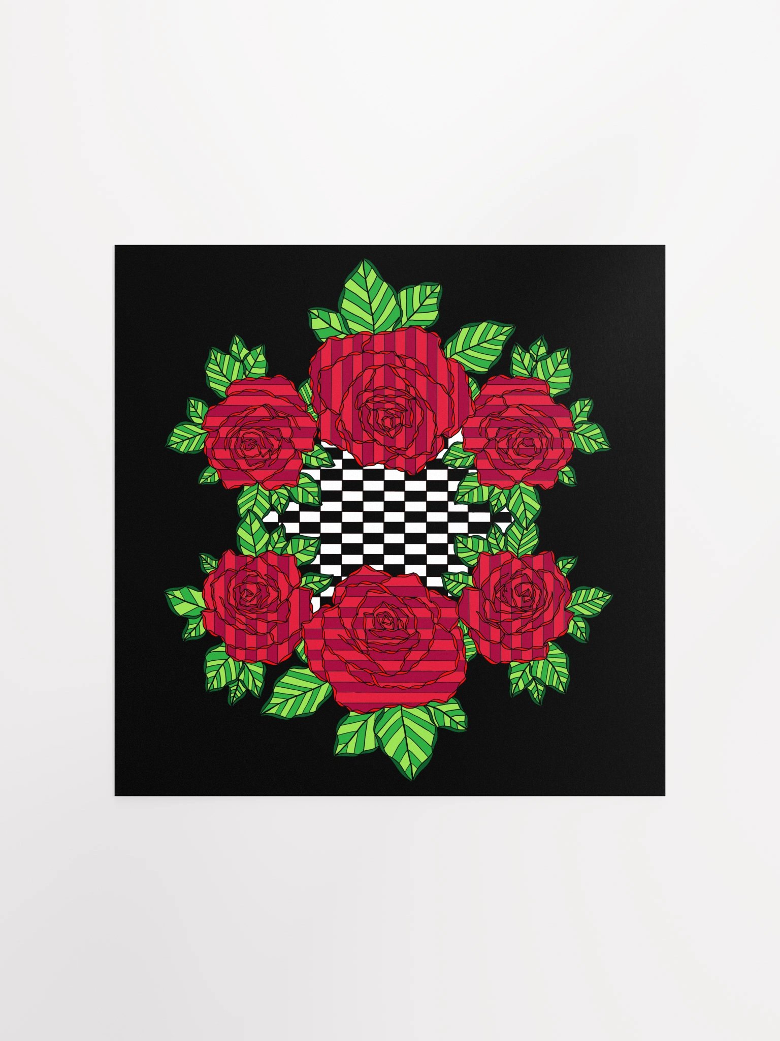 Enhanced Matte Paper Poster (Rose-Black) product image (1)