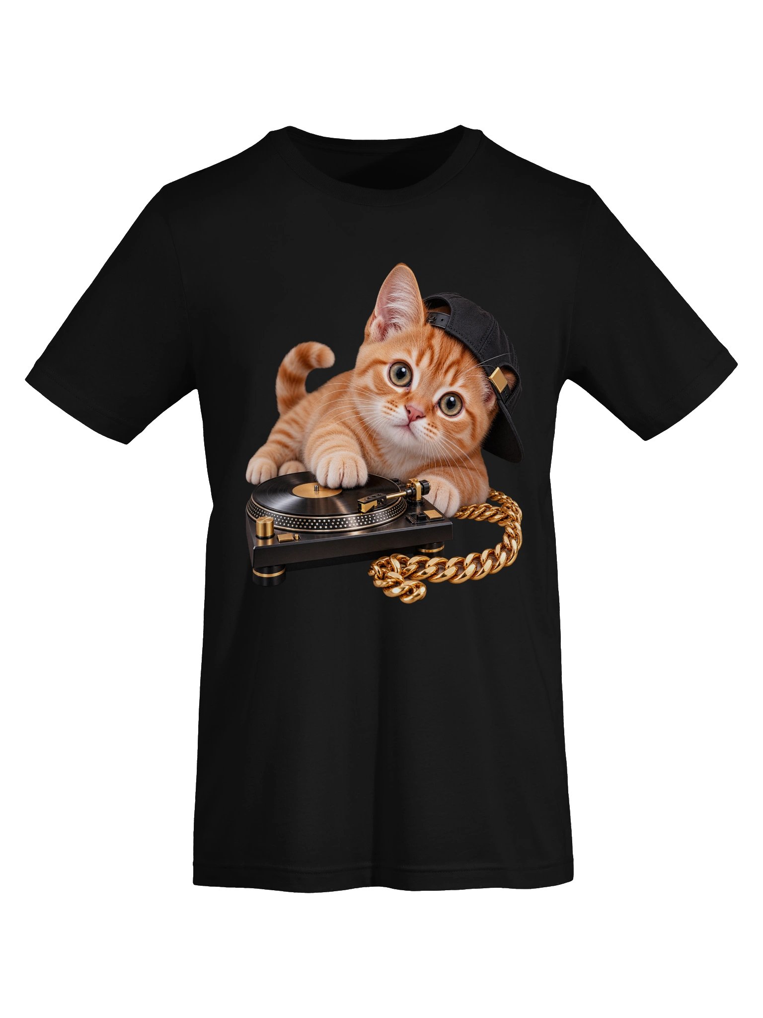 Hip Hop Orange Tabby Kitten – 11 Color Unisex Tee product image (54)