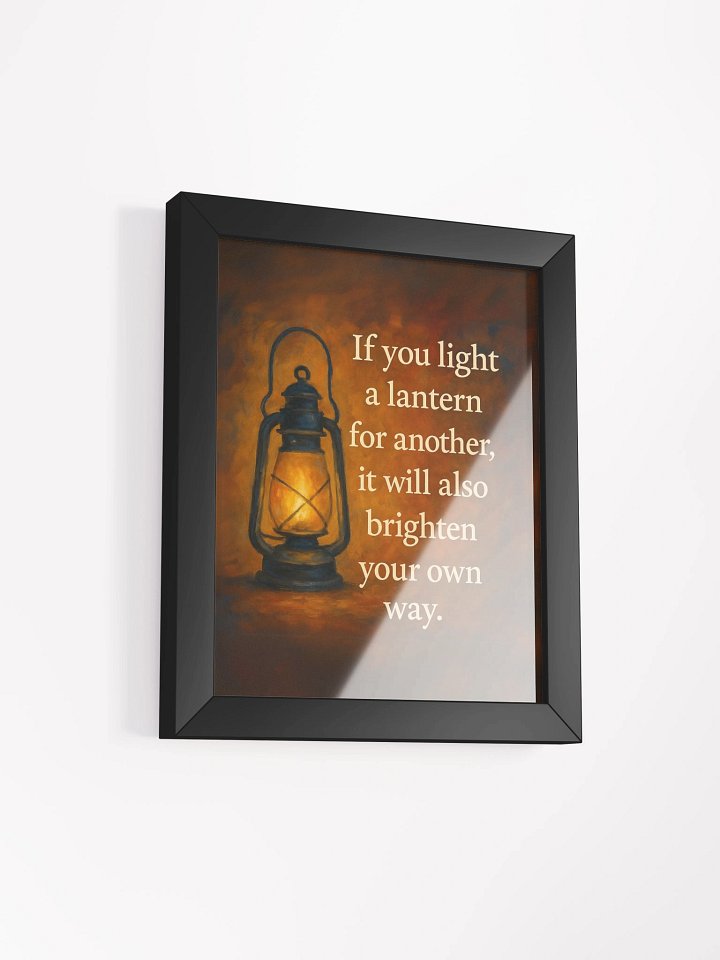 Light a Lantern – Framed Poster product image (2)