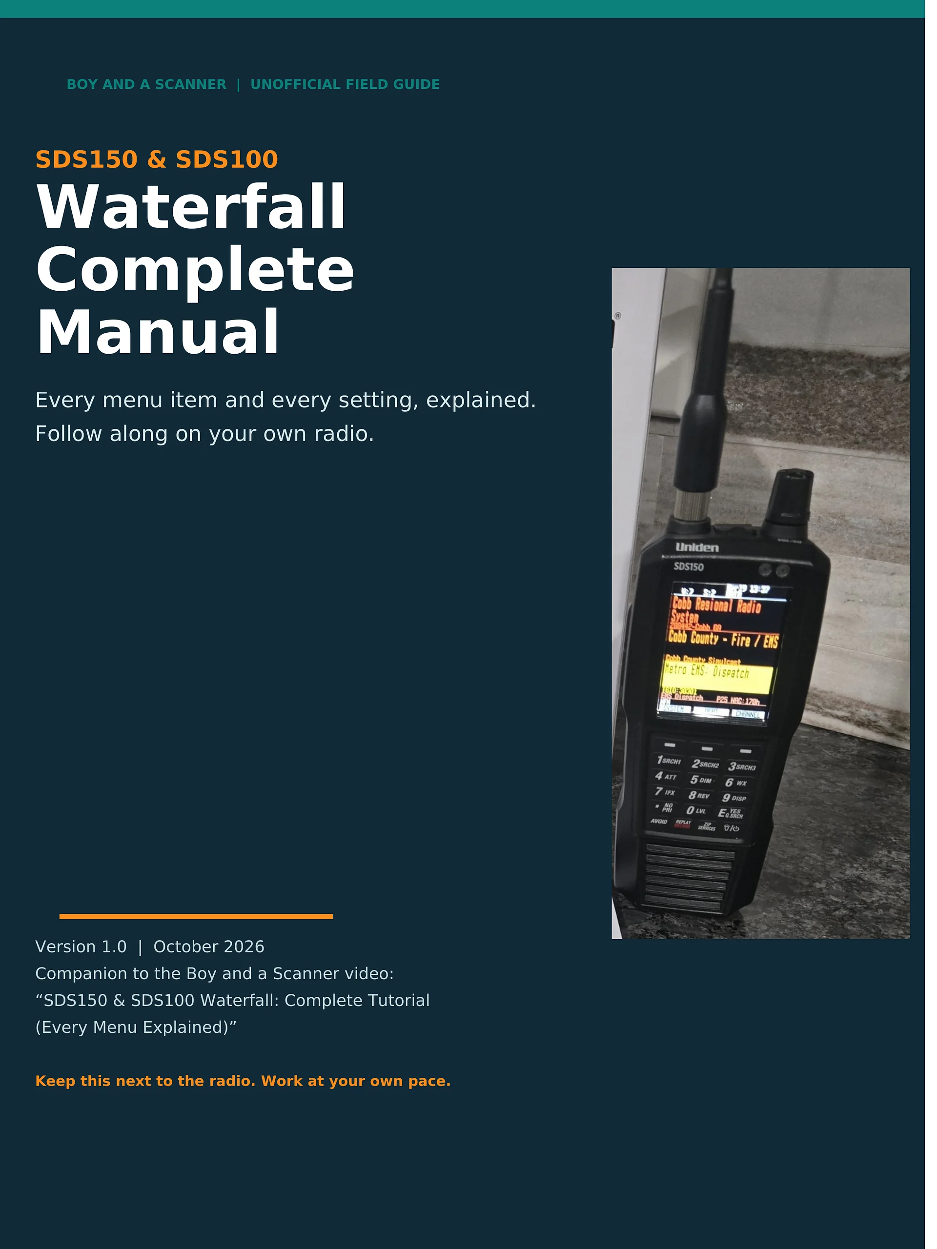 SDS150 & SDS100 Waterfall Complete Manual — Free Download product image (1)