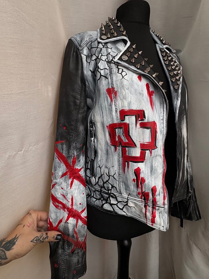⚒️ RAMMSTEIN "SEHNSUCHT" CUSTOM LEATHER JACKET – SIZE M product image (2)