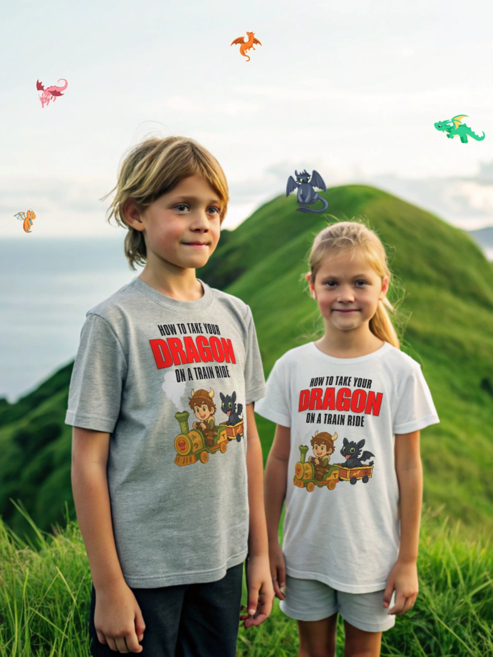 HOW TO TAKE YOUR DRAGON ON A TRAIN RIDE - YOUTH TEE product image (25)