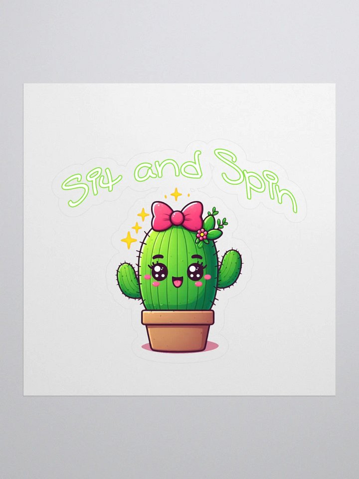 Sit and Spin Sticker product image (1)