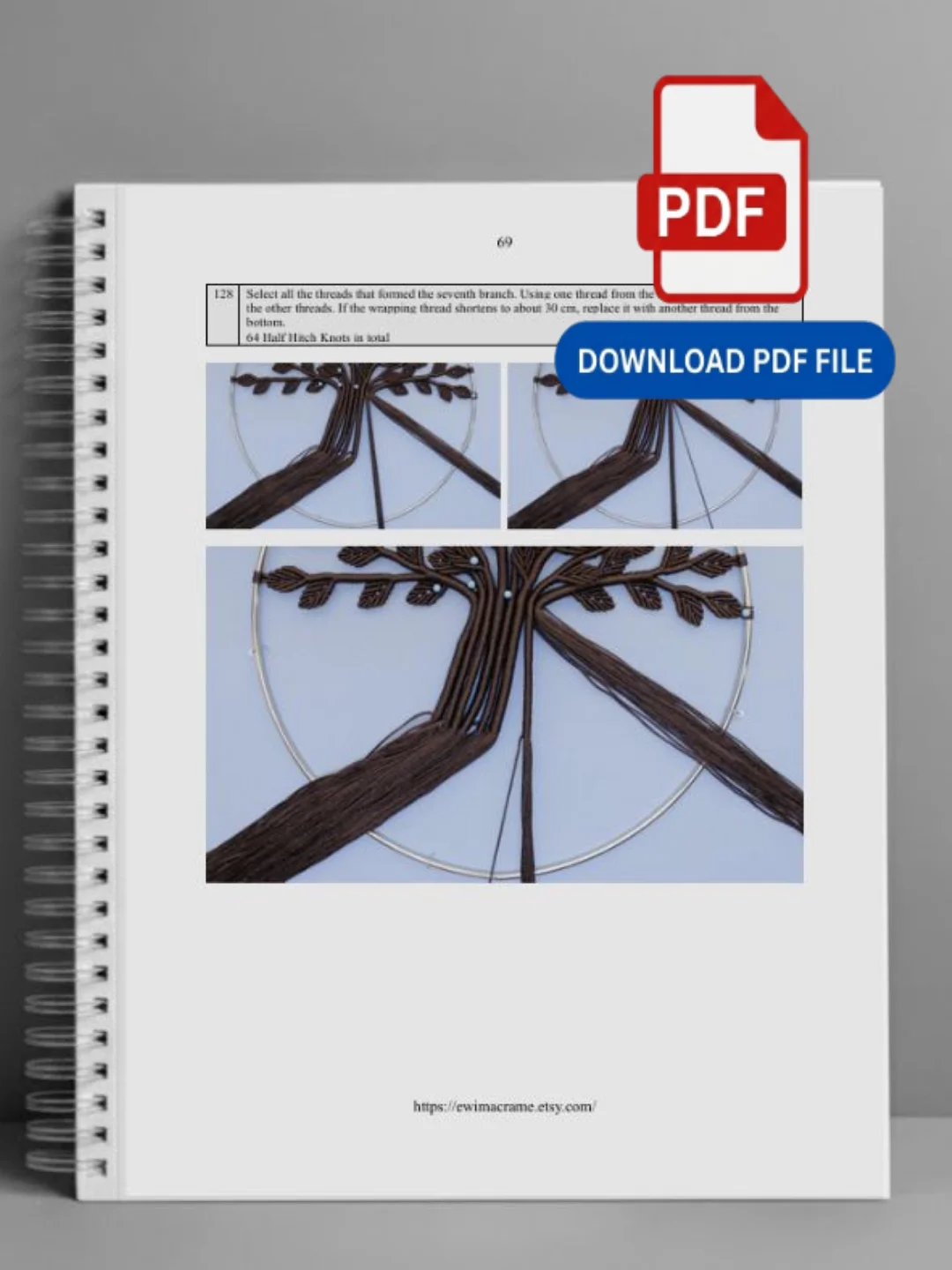 Micro Macrame Tree — Photo Tutorial product image (3)