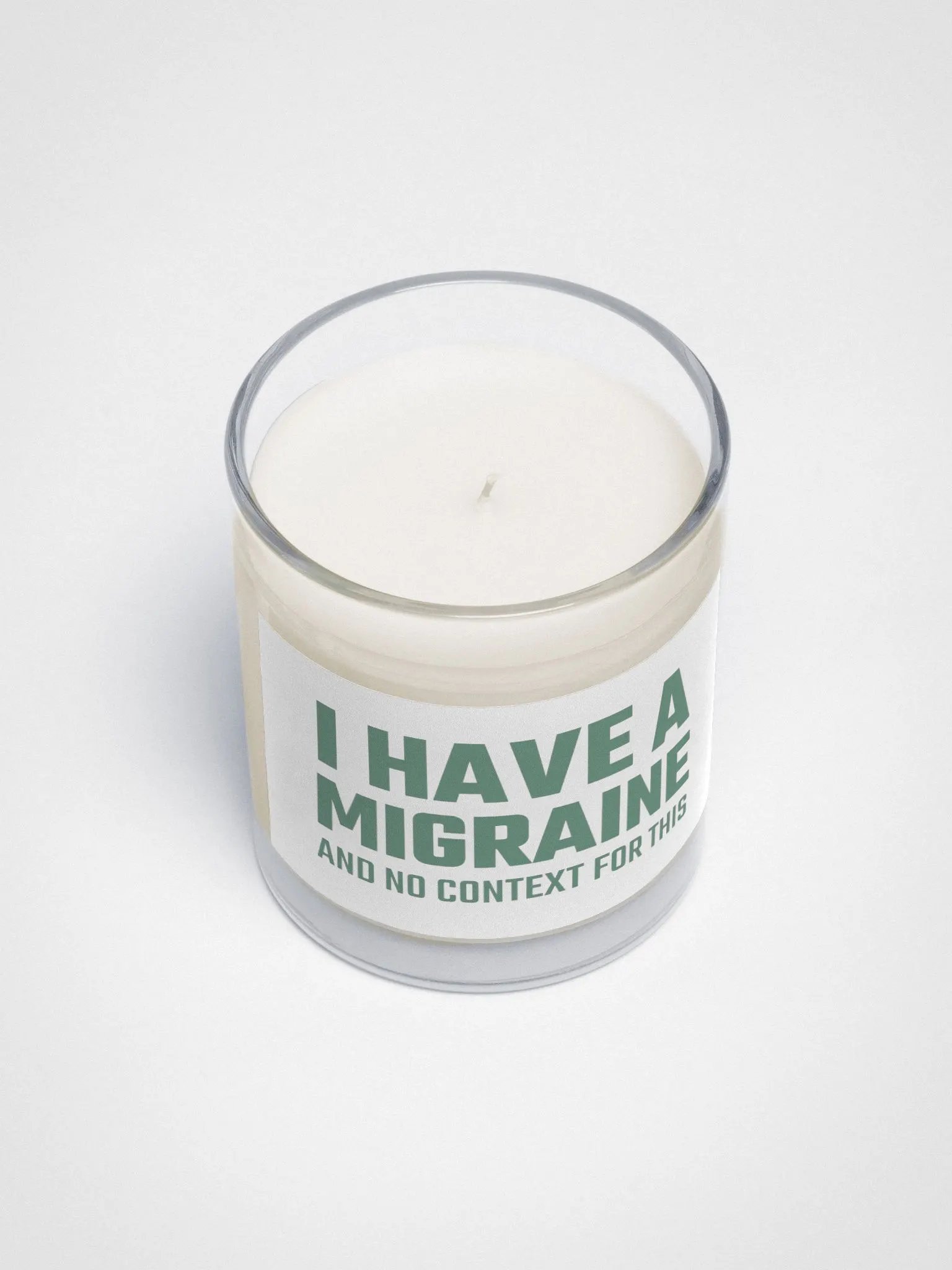 I have a migraine soy candle product image (4)