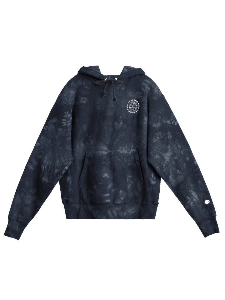 Embroidered Tie-Dyed Champion Hoodie – Classic Logo (Left Chest) product image (1)