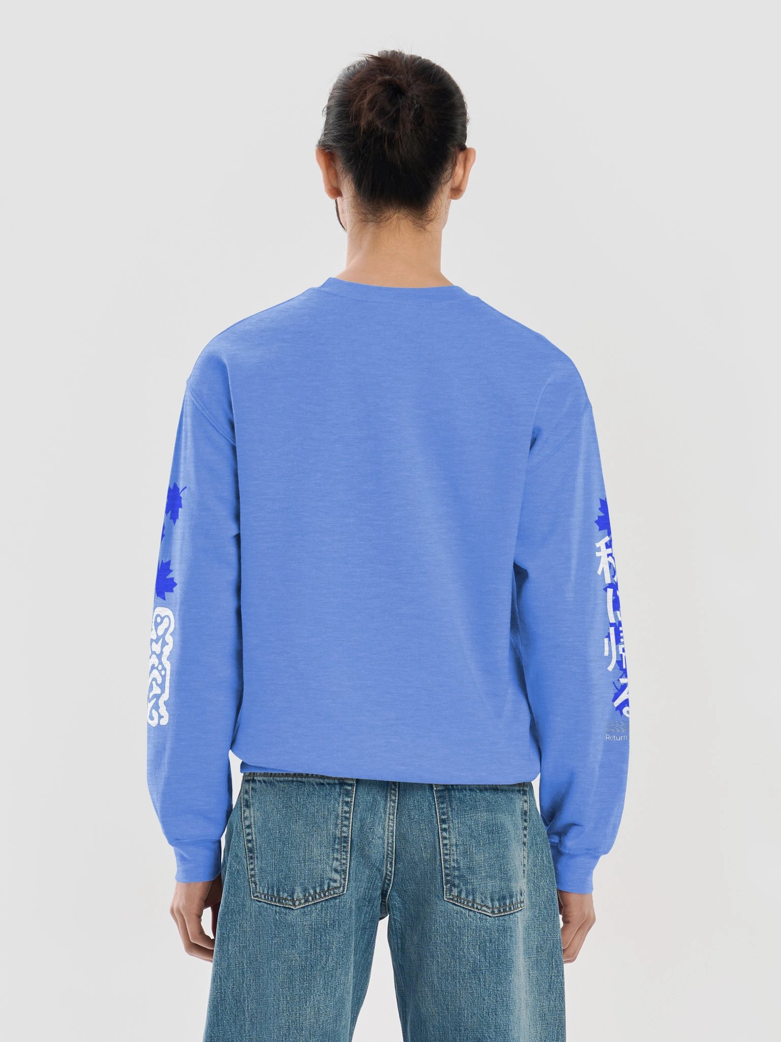 秋に帰る Return to Autumn Sweatshirt (Blue Edition) product image (22)