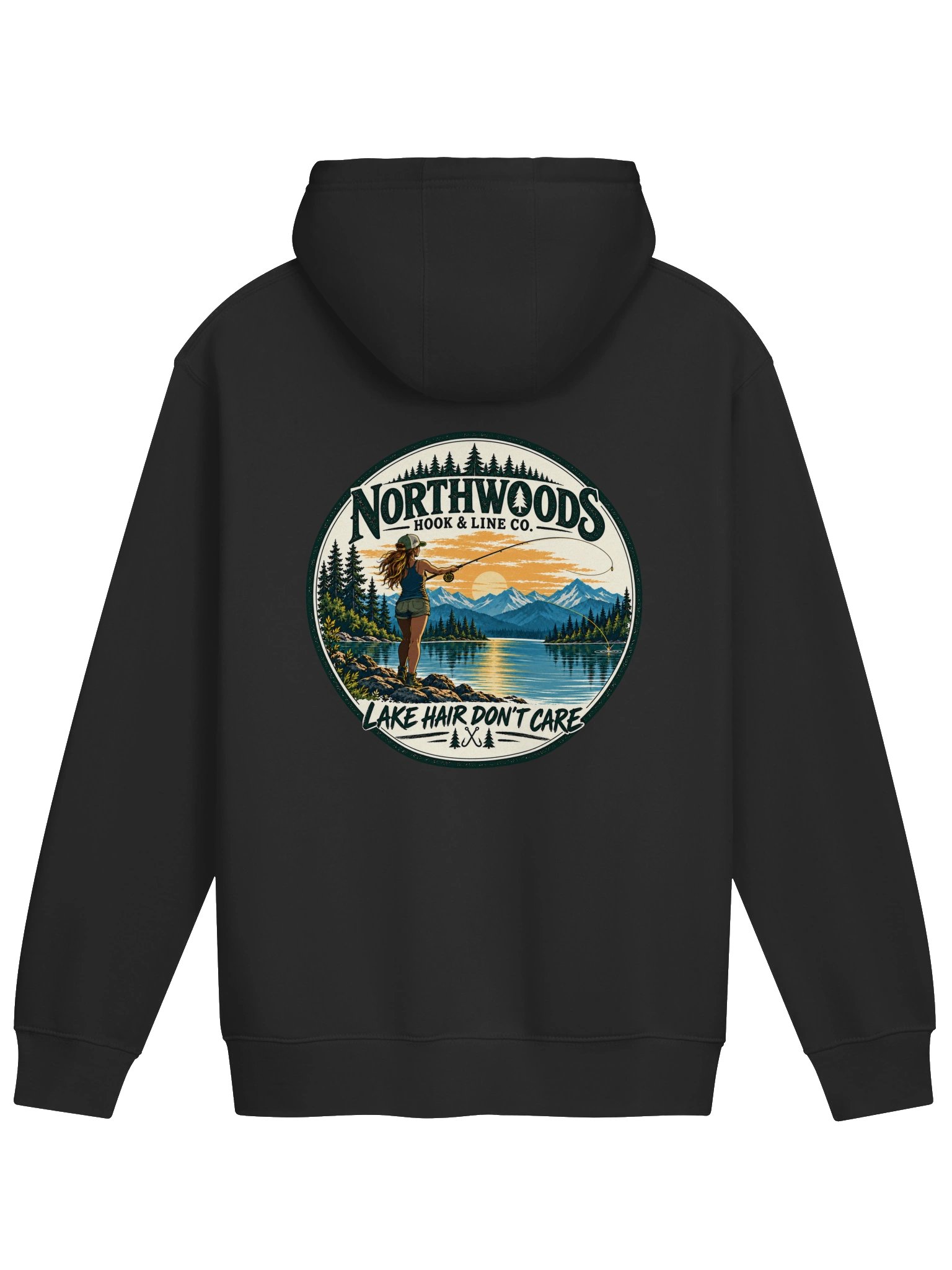 Woman's Lake Hair Don't Care Hoodie product image (3)