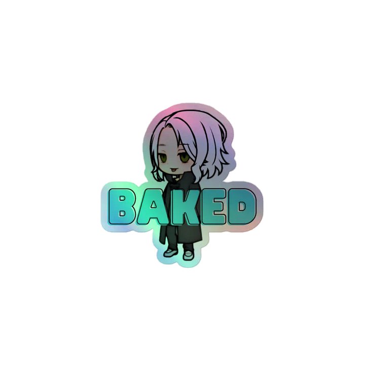 HOLOGRAPHIC BAKED ANIME ME STICKER product image (1)