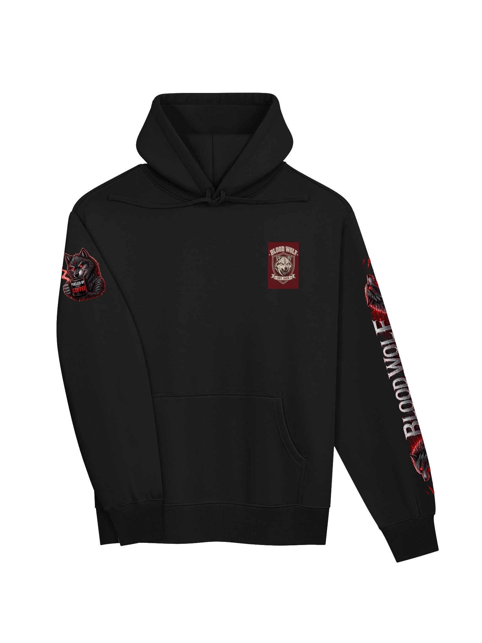 Blood Wolf Emblem Heavy Hoodie product image (12)