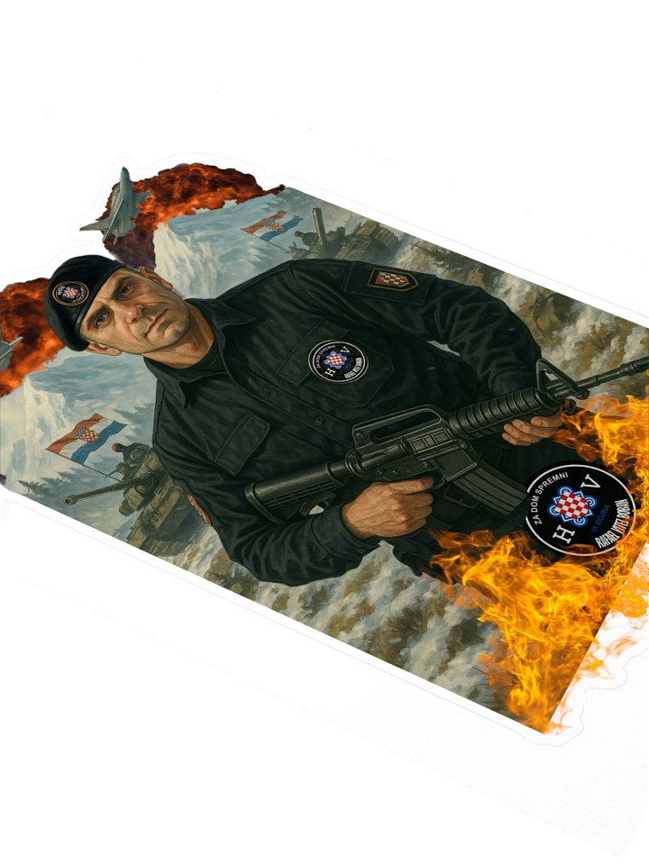 Military Emblem Sticker Sheet 9.Bojna Hos product image (2)