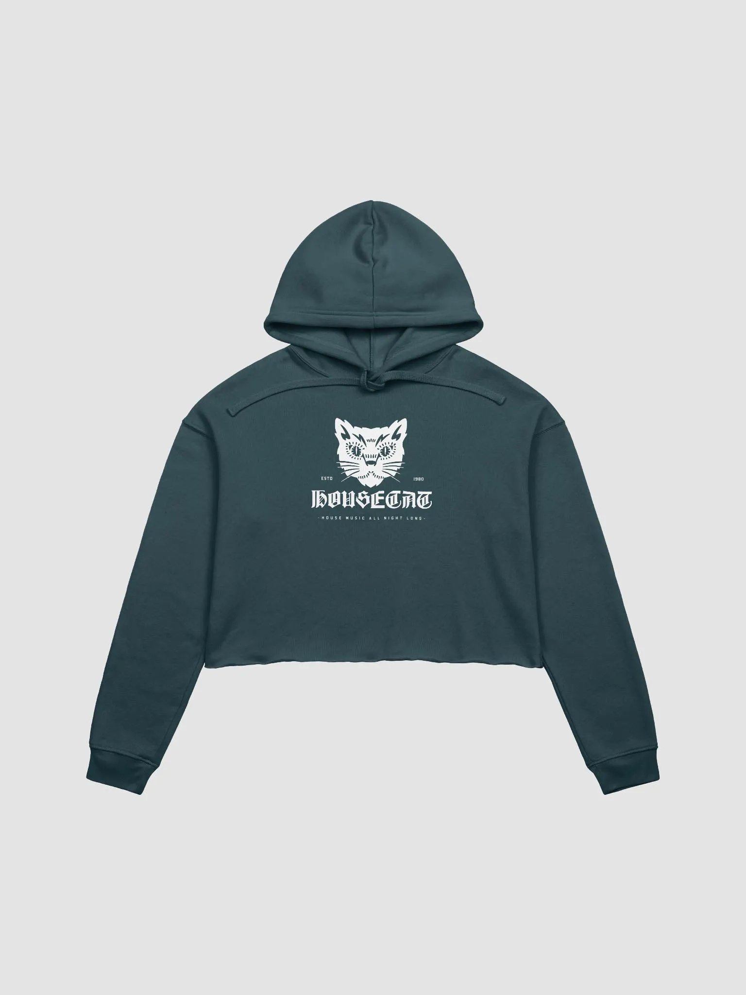 Womens HouseCat Bella+Canvas Fleece Crop Hoodie product image (2)