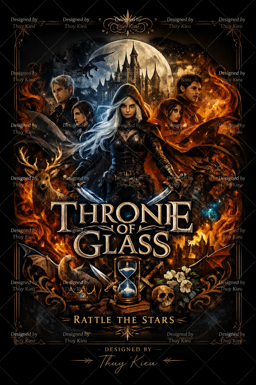 Throne of Glass Inspired Fantasy T-Shirt Design – Digital Download product image (1)