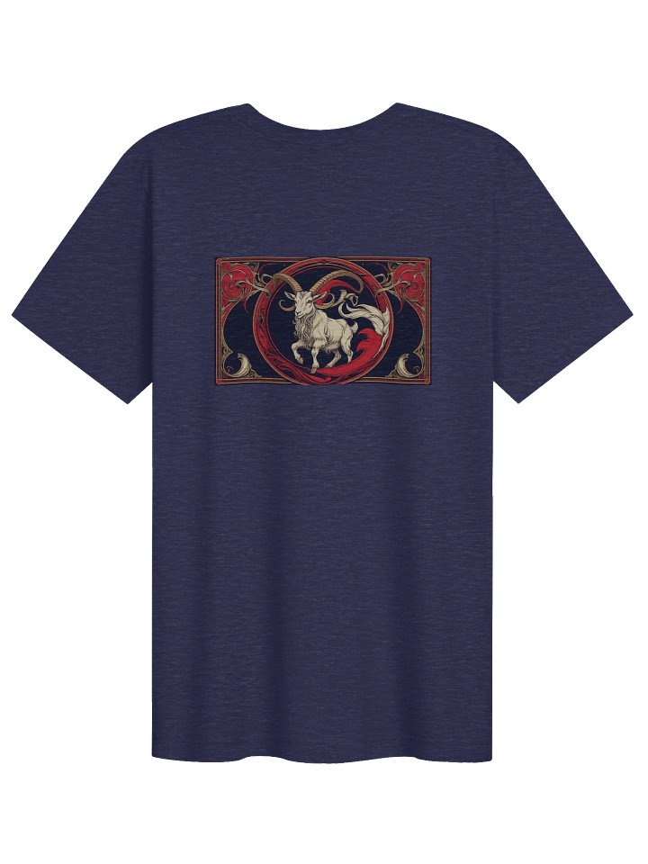 Capricorn - Gothic Zodiac, Red Graphic on the back T-Shirt. product image (2)
