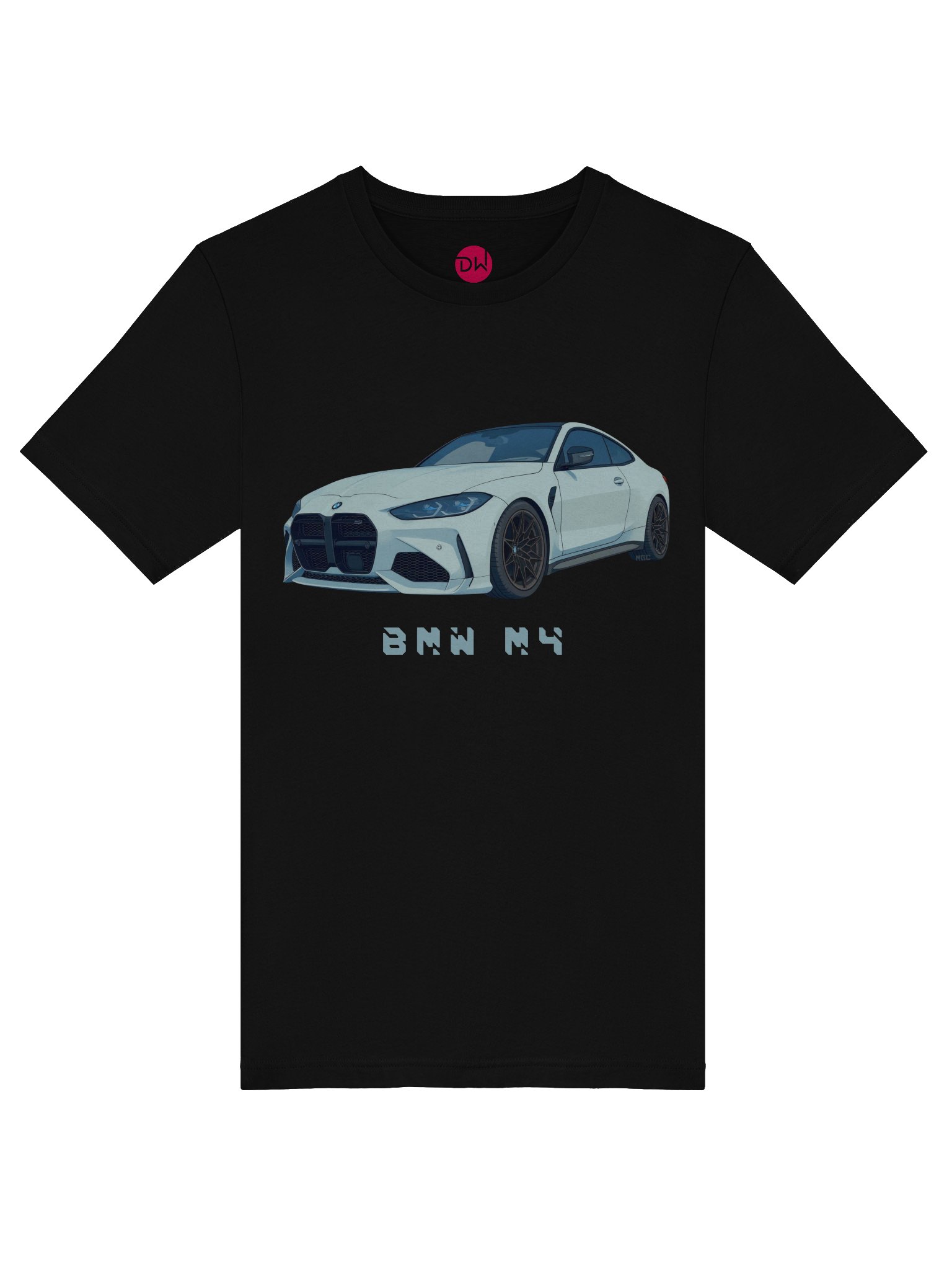 Grey BMW M4 Shirt (Retro, Sketch, Silhouette) product image (40)