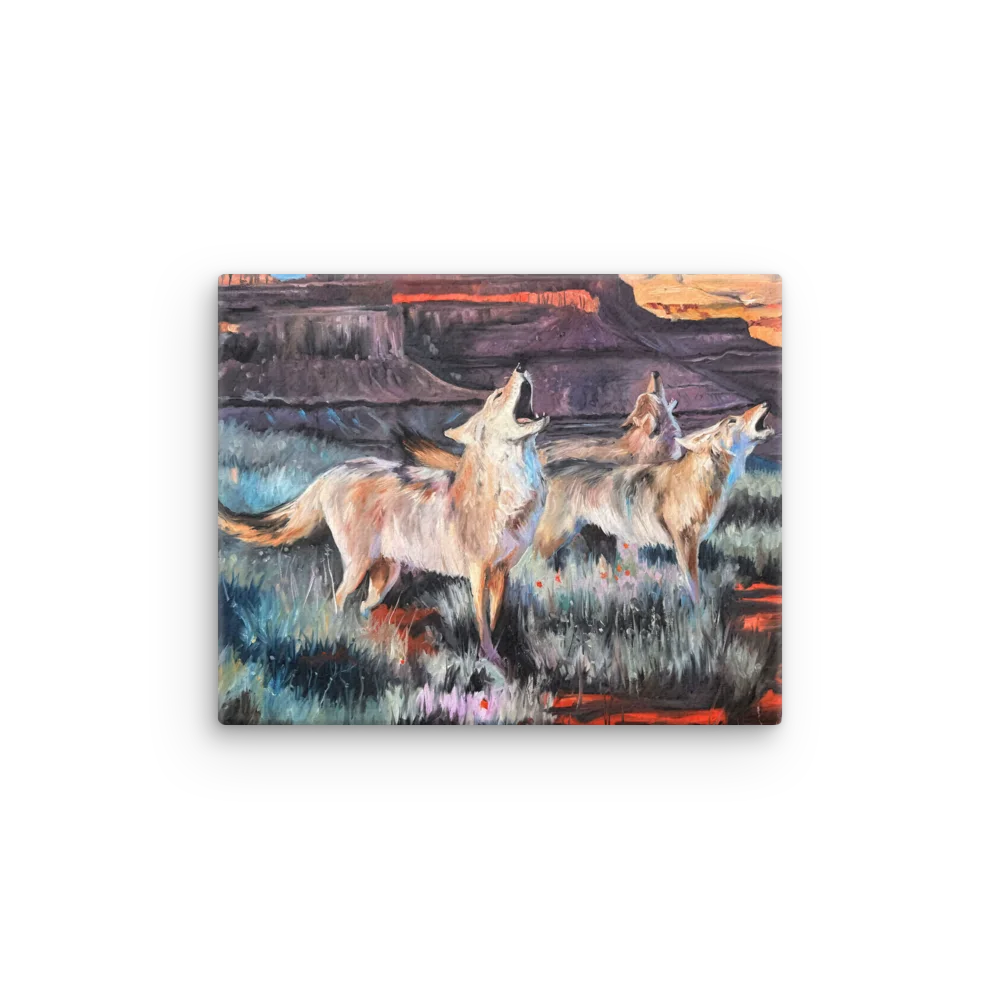 Howling at the Canyon - Giclee Canvas product image (1)