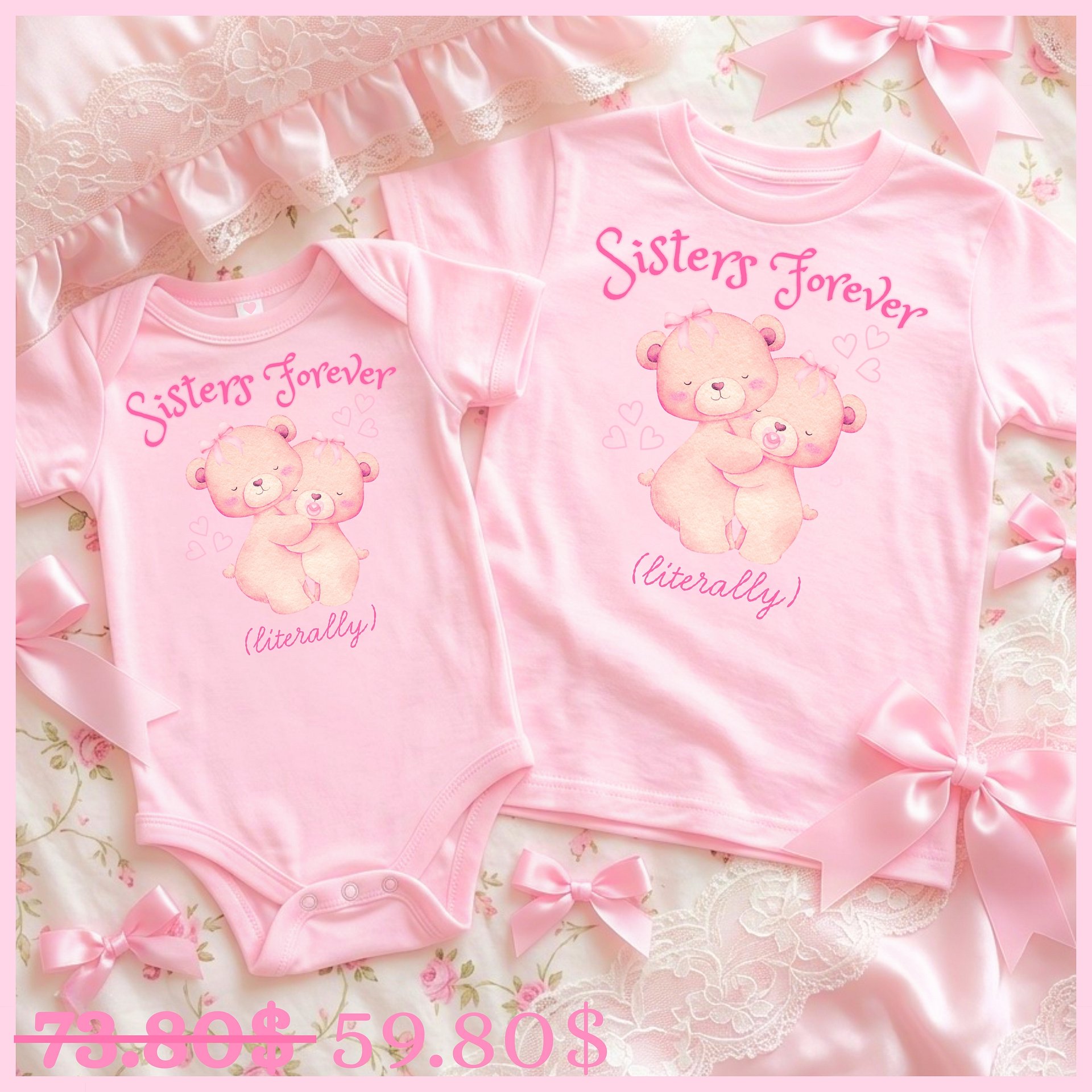 Sisters Forever Tee + Onesie product image (1)
