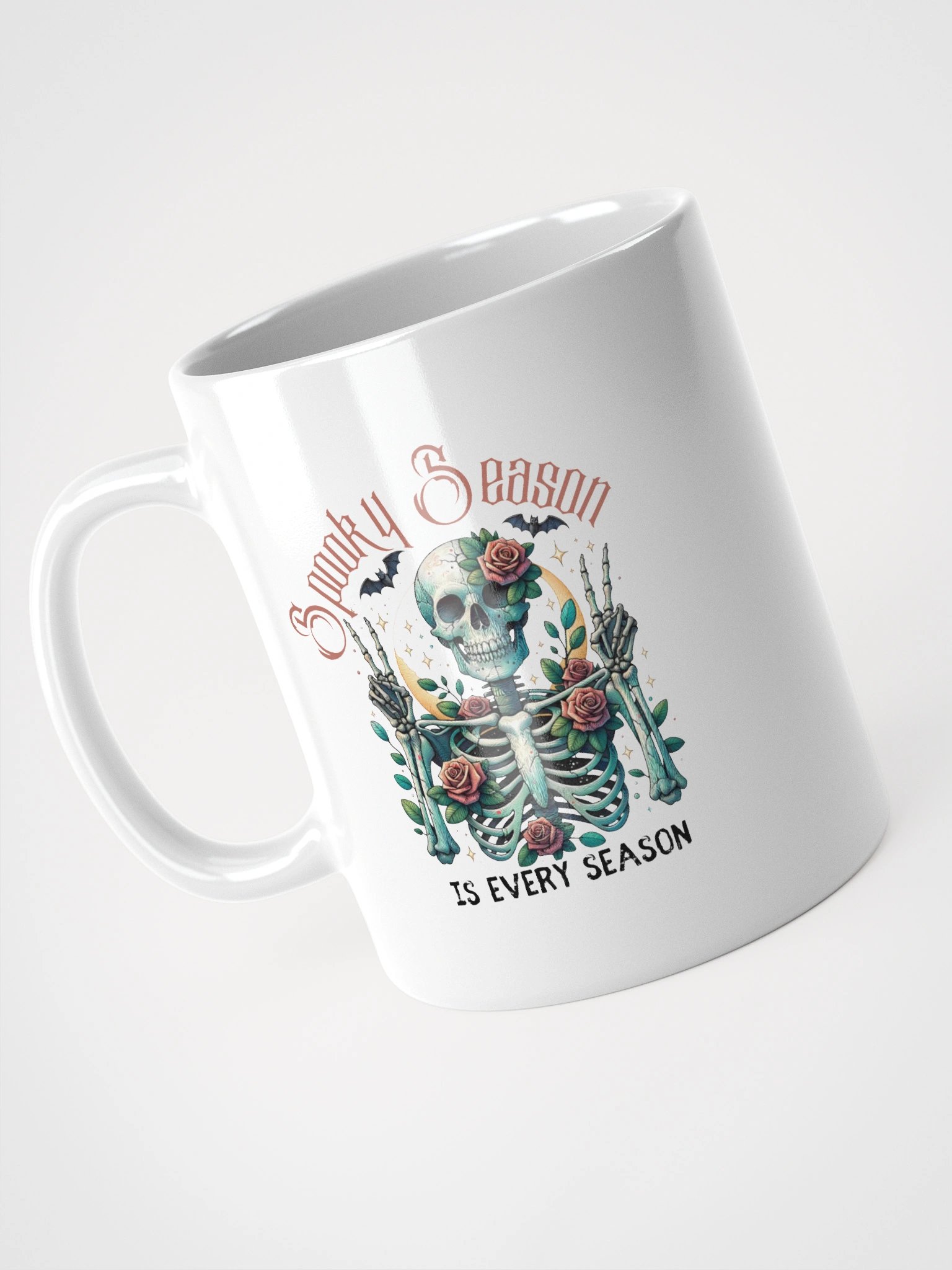 Skeleton Spooky Every Season Glossy Mug product image (9)