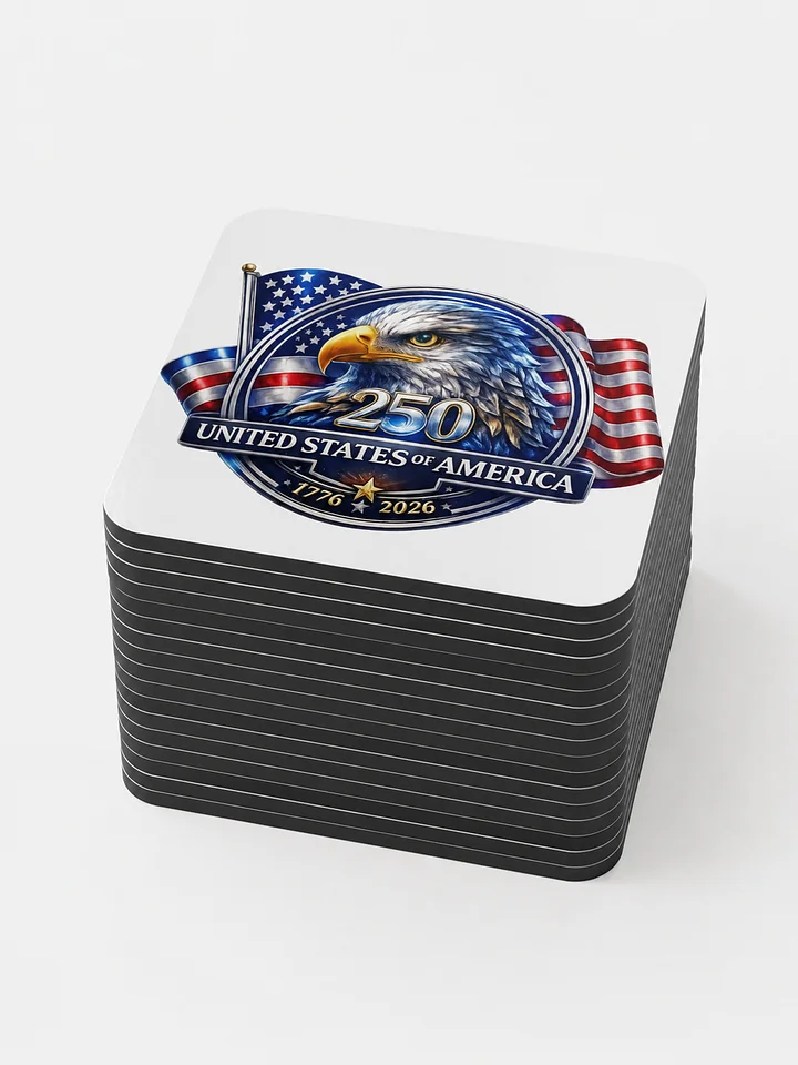 US 250th Anniversary Eagle Coaster — 20 Pack product image (1)