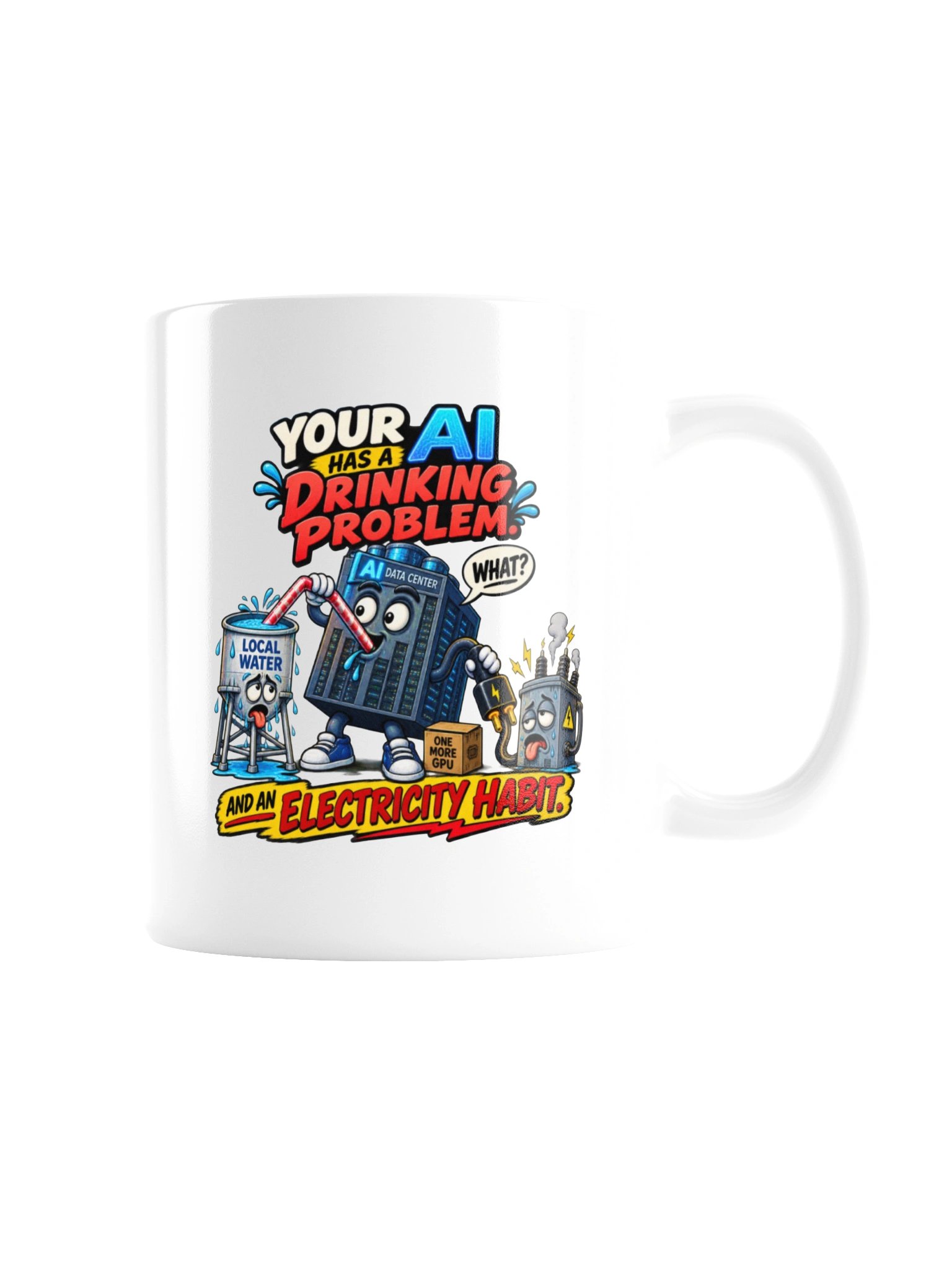 YOUR AI HAS A DRINKING PROBLEM — And an Electricity Habit - Mug product image (8)
