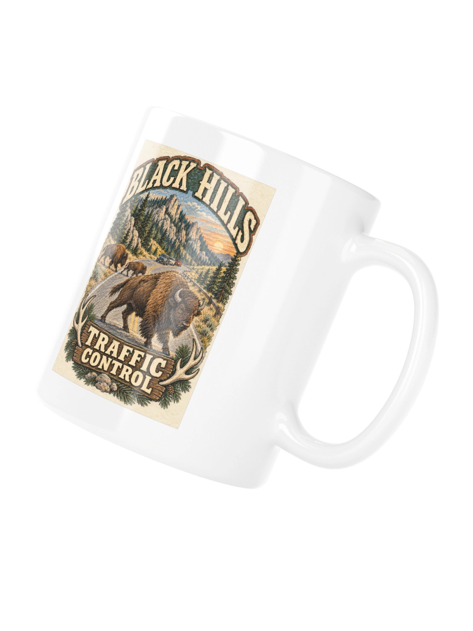 Black Hills Traffic Control Bison Mug product image (5)