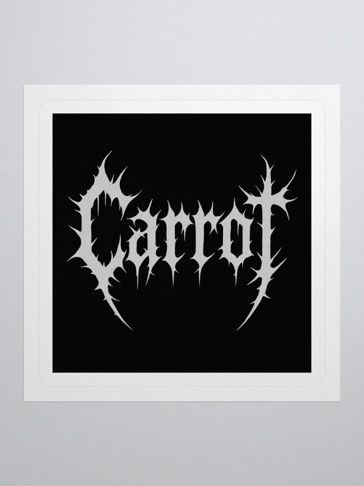Carrot Metal sticker product image (1)