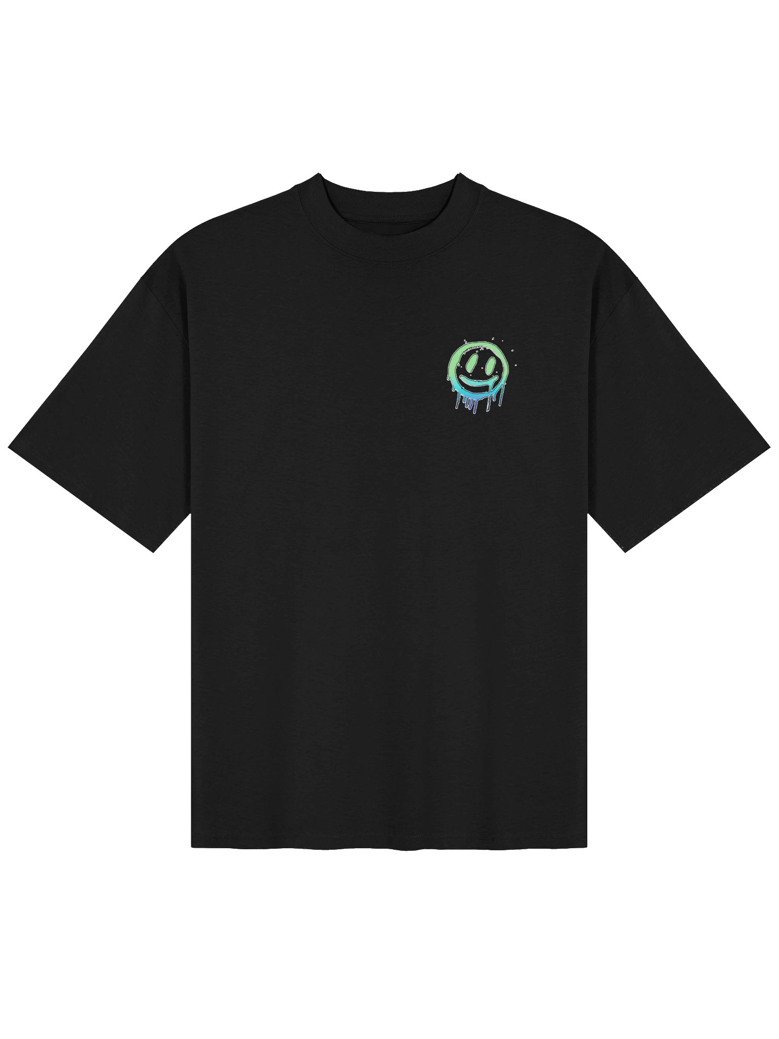 MEGIBYTE GRAFFITI OVERSIZED TEE | BLUE product image (1)