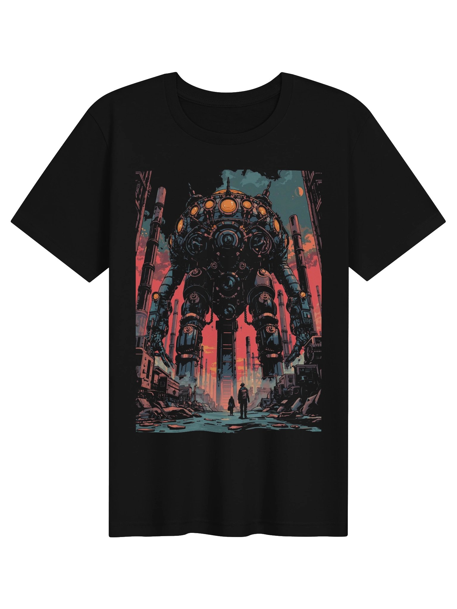 Giant Mech Retro-Futurist Lightweight T-Shirt product image (1)