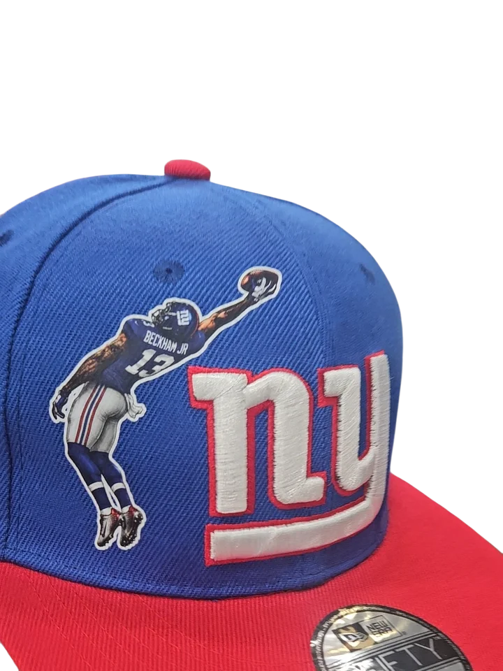 Odell Beckham Jr. One-Handed Catch Custom Giants Hat – Blue/Red product image (1)