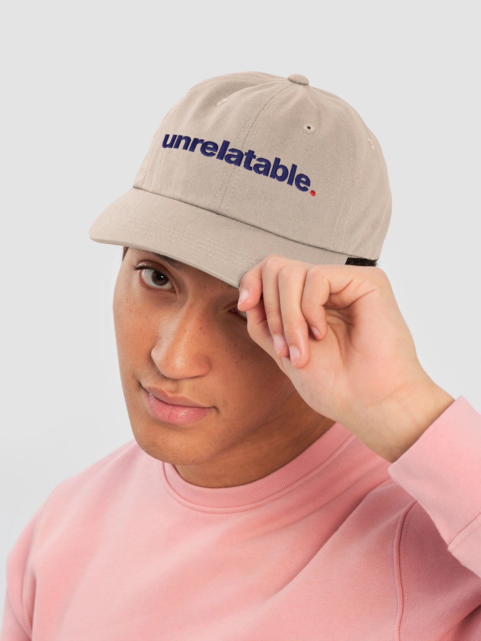 Unrelatable. Dad Hat - White/Stone product image (9)