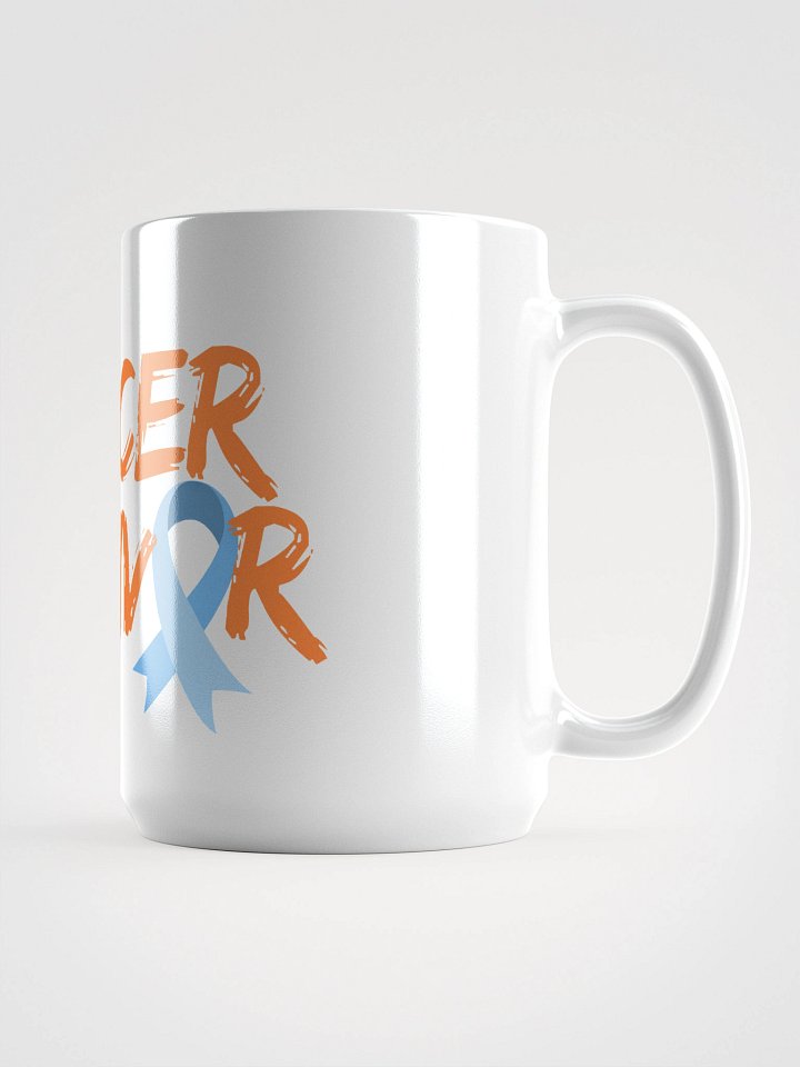 CANCER SURVIVOR Blue Ribbon Mug product image (2)