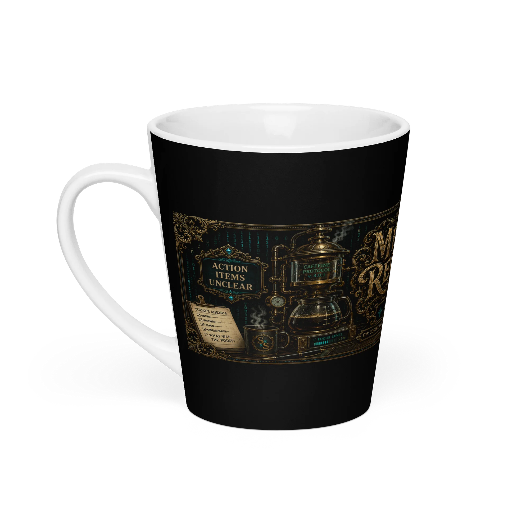 Syntax & Sarcasm Meeting Recovery Blend Latte Mug product image (1)