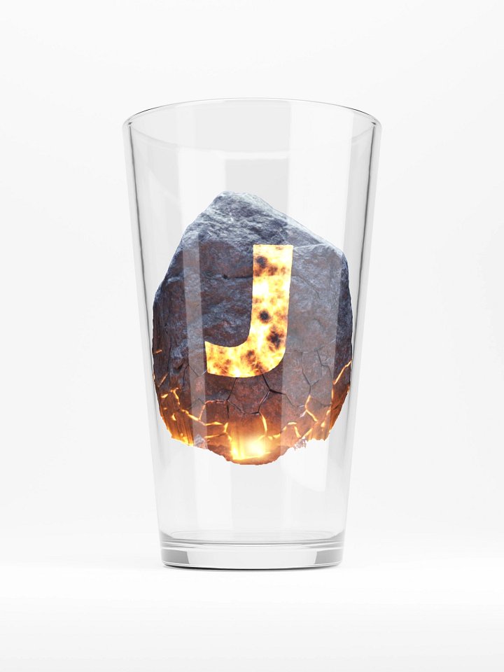 JROCK classic logo pint glass product image (1)
