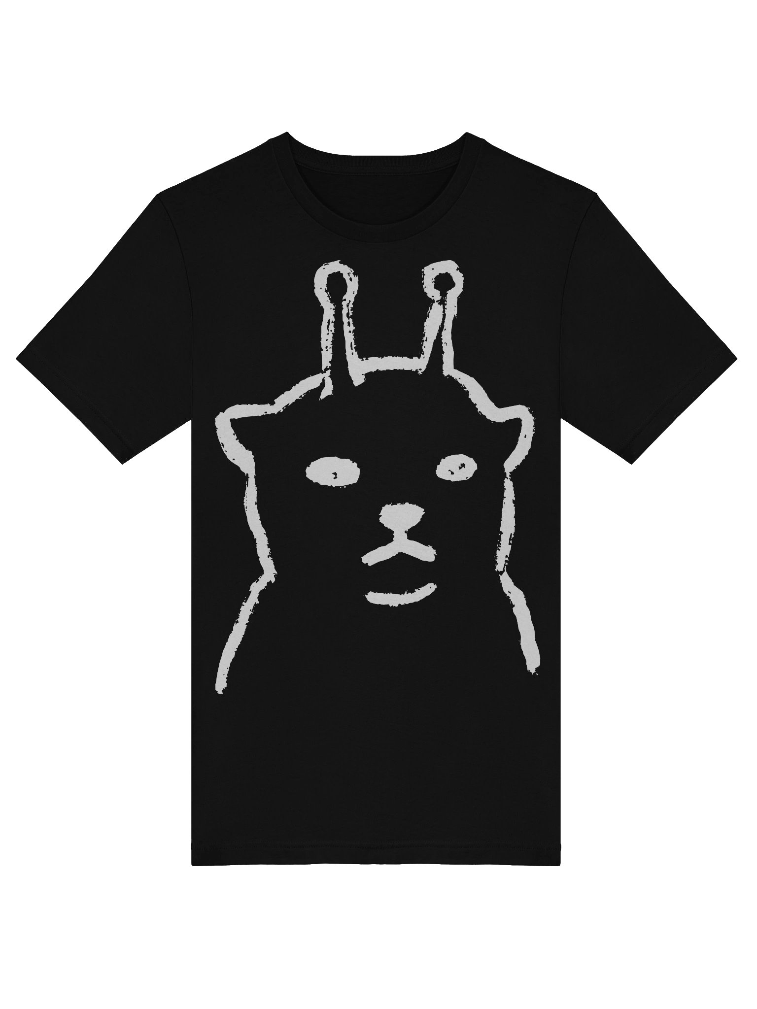 Alien cat shirt inverted product image (5)