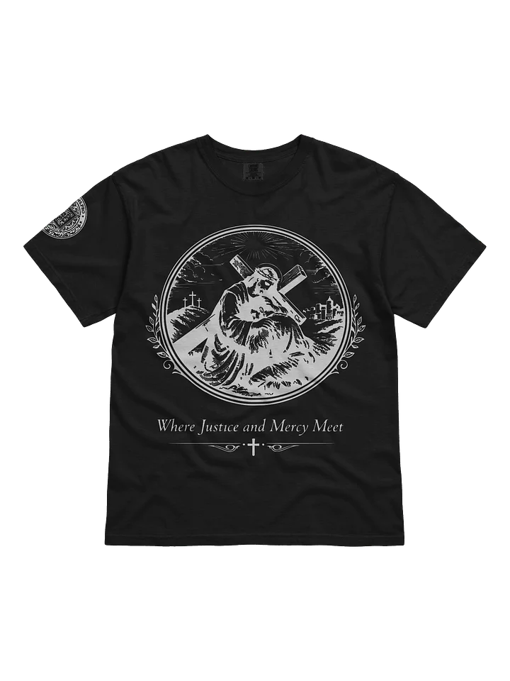 Justice Meets Mercy (White on Black/Color) product image (1)