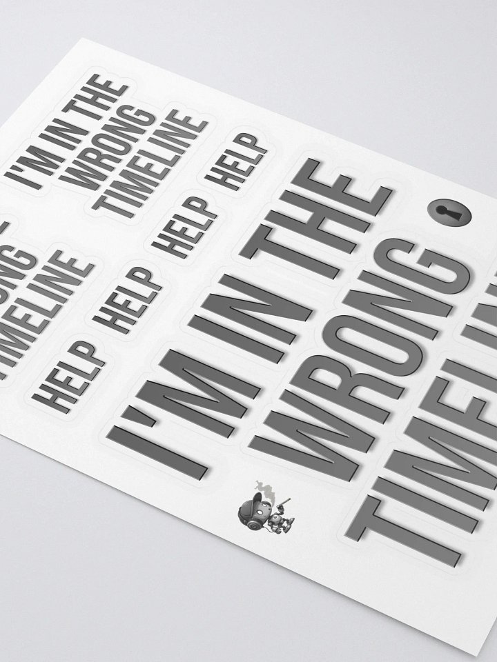 WRONG TIMELINE Sticker Sheet product image (2)