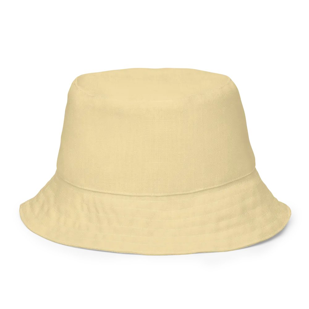 Retro Flowers Cream Reversible Bucket Hat product image (6)