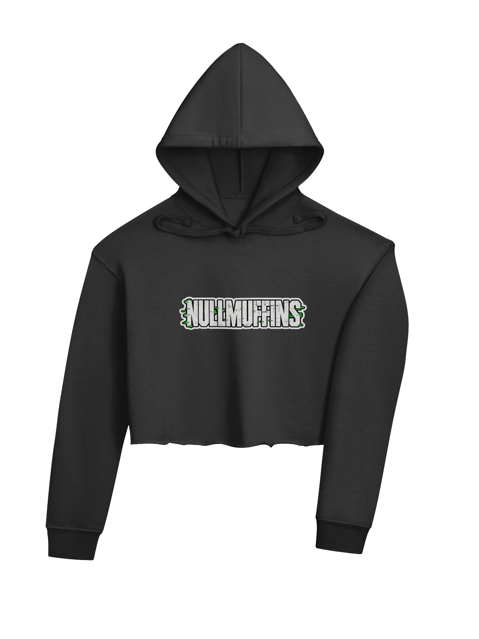 NullMuffins Classic Women's Fleece Crop Hoodie product image (4)