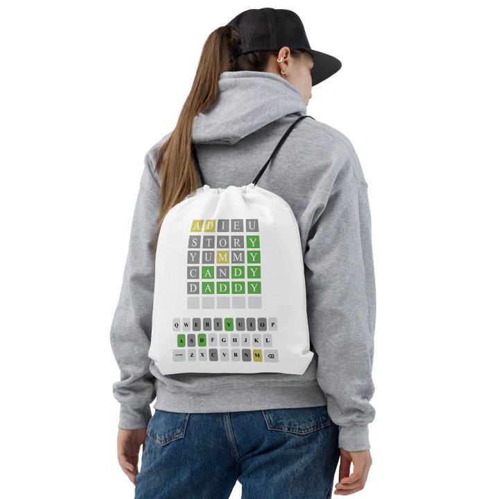 Wordle Drawstring Bag product image (2)
