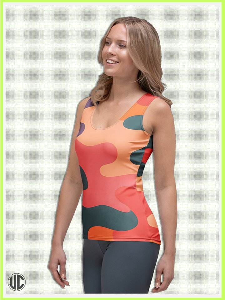 Becky's Coral Camo – Women's Tank Top product image (1)