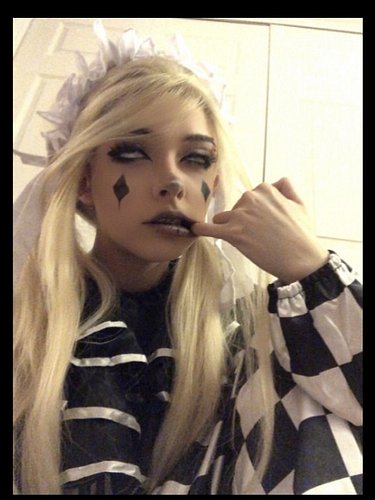 look inspired by @fr906k! 💍 #egirl#alt#alternative#clown#clownmakeup