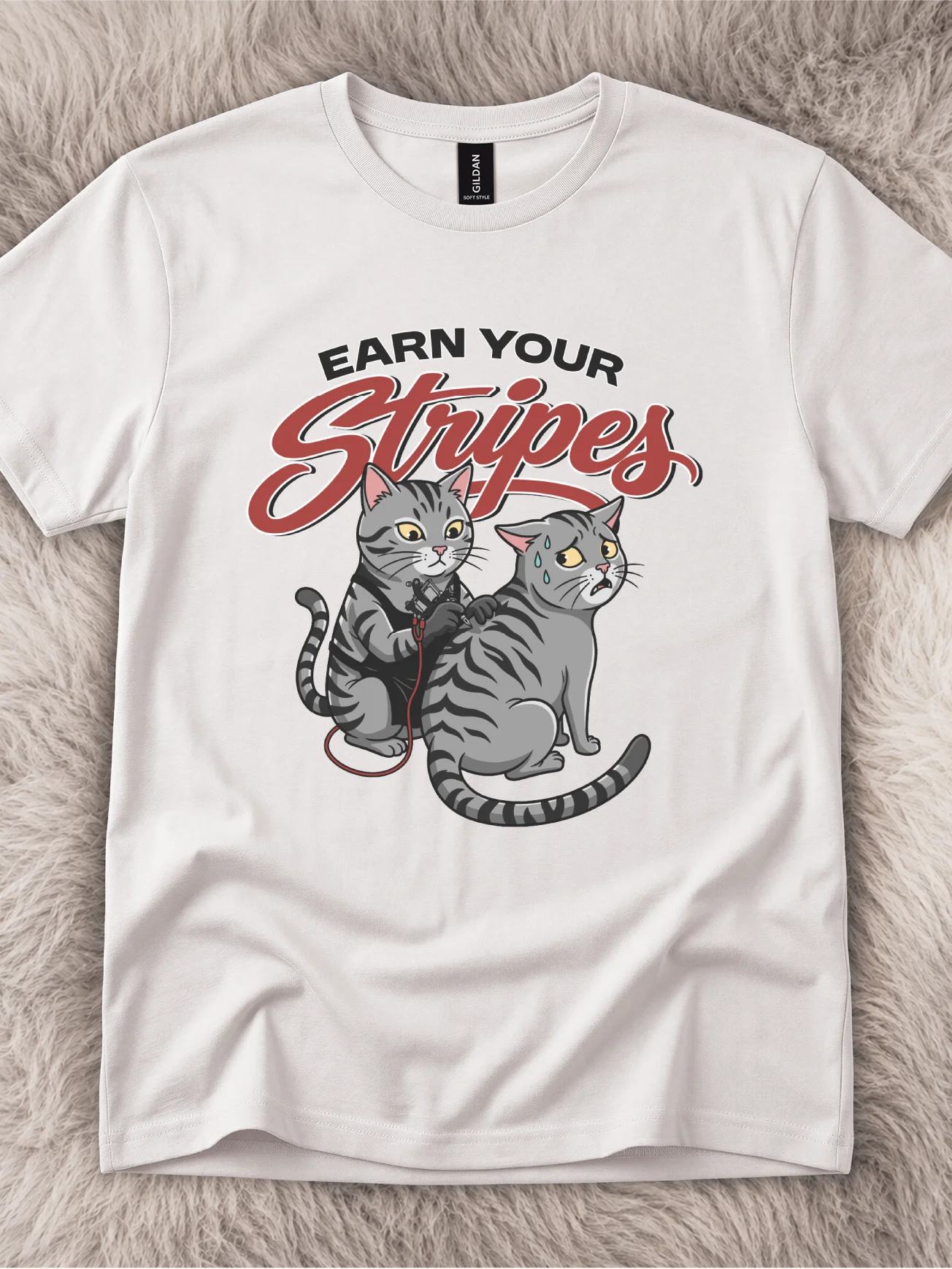 Earn Your Stripes Tabby Cat Shirt product image (1)