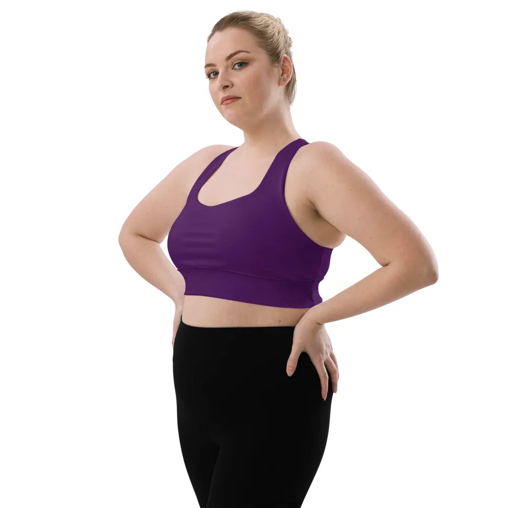 Plum Longline Sports Bra product image (3)