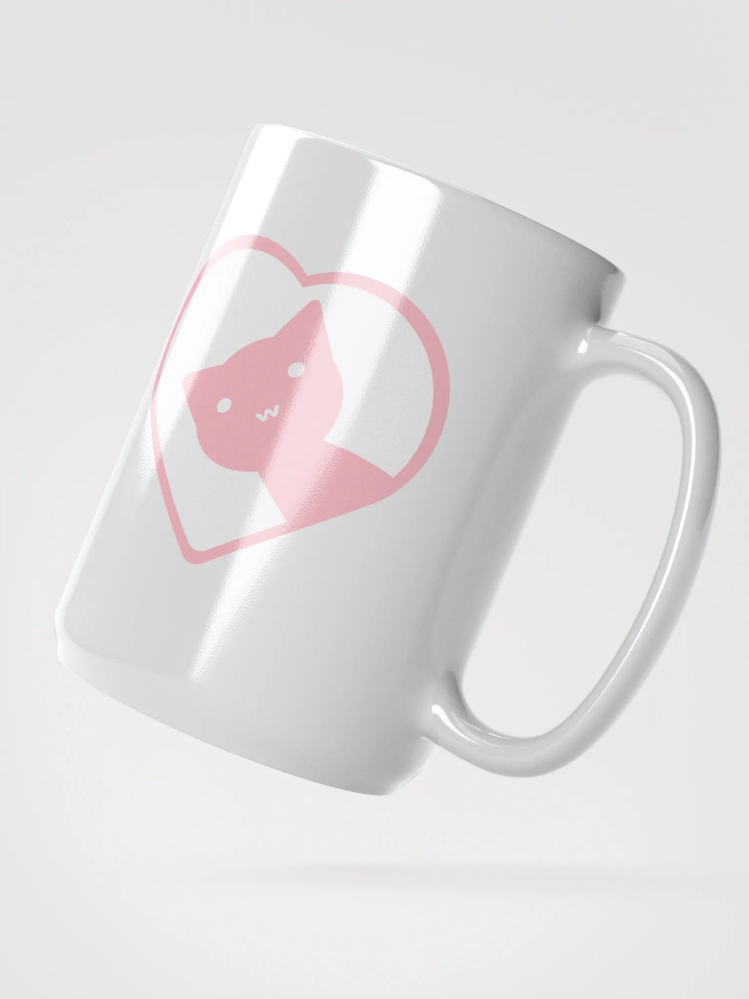 Cute Cat in Heart Mug product image (2)