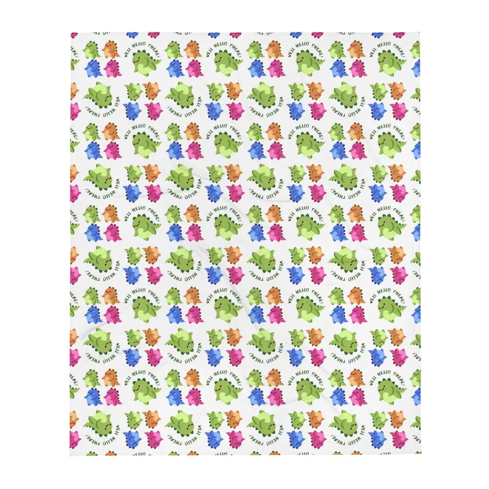 Cute Coloured Dinosaur Blanket product image (8)